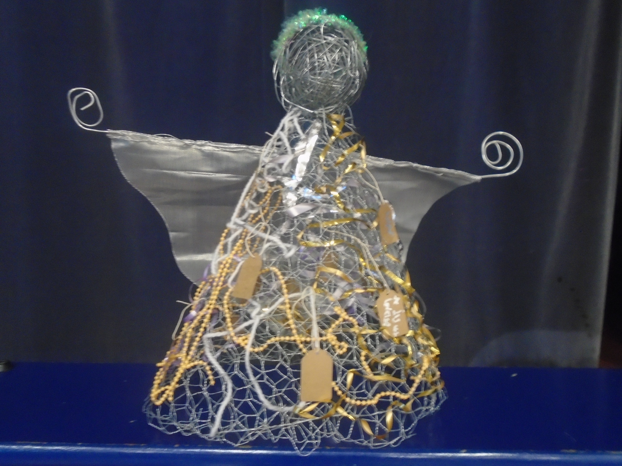 We created an angel for the school's nativity display at Guildford Cathedral
